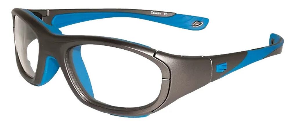 LIBERTY SPORT ALL PRO BY KIDS REC SPECS RS-40 GREY BLUE SPORTS EYEGLASSES SAFTY